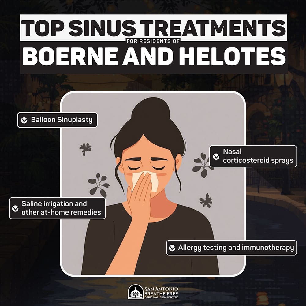 sinus treatment for borne and helotes Texas